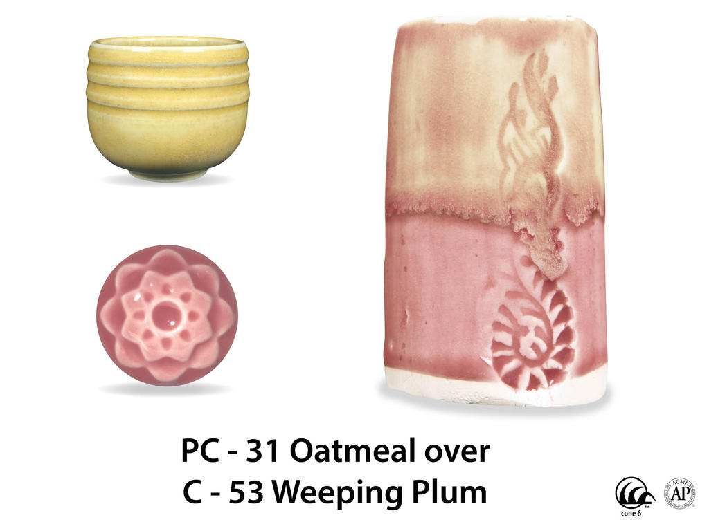 Kombinace s Celadon glazurami