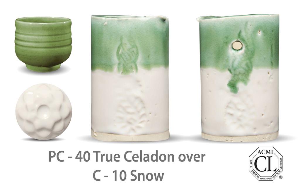 Kombinace s Celadon glazurami