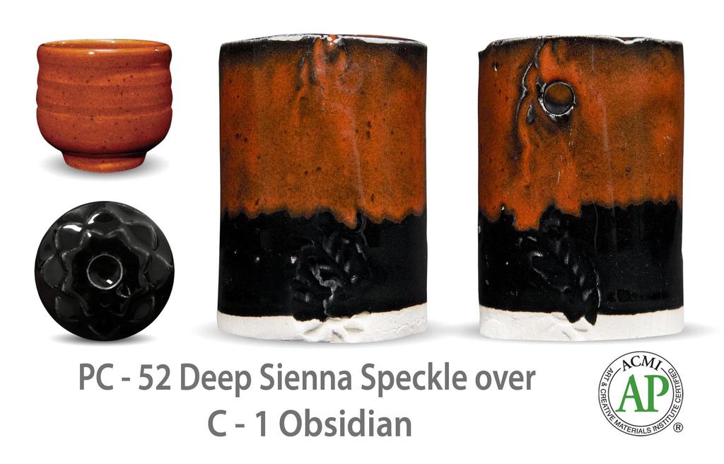 Kombinace s Celadon glazurami